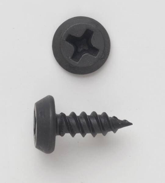 6X716PHPFSSPJ #6 X 7/16 PAN HEAD PHILLIP SHARP POINT FRAMING SCREW BLACK PHOSPHATE